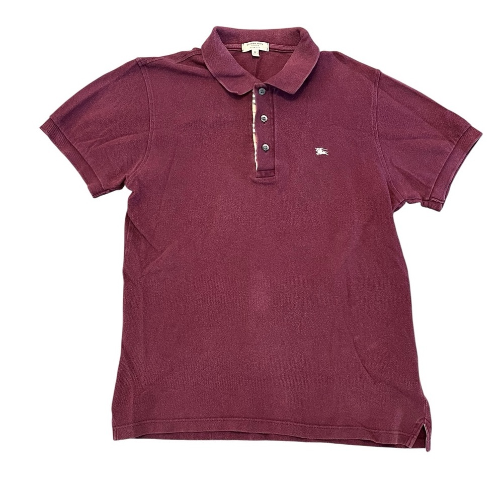 Burberry Dark Red Polo Shirt